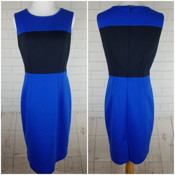Tahari Dresses & Skirts - Tahari Color Block Sheath Career Dress